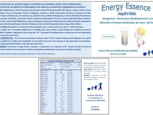 Valori nutrizionali Energy Essence